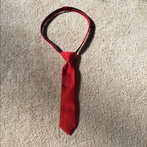 Boys Classic Red Necktie Size Small/Medium
